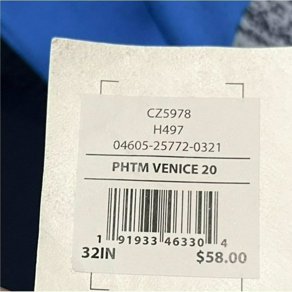 NEW HURLEY BLUE SHORTS 32 MENS PHANTOM VENICE BOARDSHORTS SWIM TRUNK STRIPES NWT - Picture 10 of 10